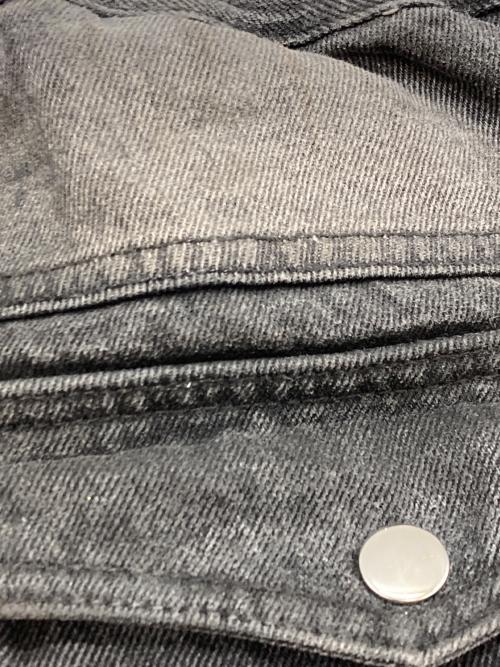 BREATH（ブレス）BREATH (ブレス) COATING SIDE BUTTON DENIM PANTS ブラック サイズ:XLの古着・服飾アイテム