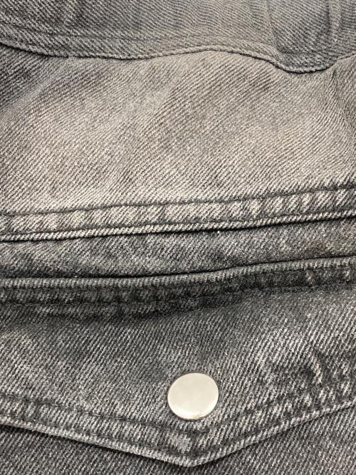 BREATH（ブレス）BREATH (ブレス) COATING SIDE BUTTON DENIM PANTS ブラック サイズ:XLの古着・服飾アイテム