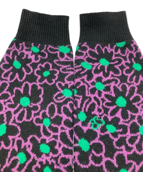 SYUMAN.（シュウマン）SYUMAN. (シュウマン) Le rêve du papillon Sweater パープル×ブラック サイズ:FREEの古着・服飾アイテム