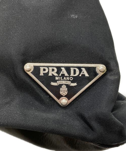 PRADA（プラダ）PRADA (プラダ) バックルハンドバッグ ブラックの古着・服飾アイテム