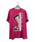 USEDユーズド）の古着「プリントTシャツ」｜ピンク