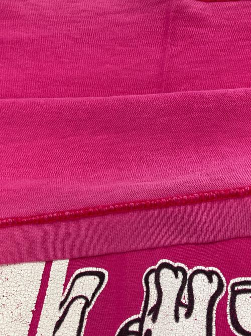 USED（ユーズド）USED (ユーズド) プリントTシャツ ピンク サイズ:Mの古着・服飾アイテム