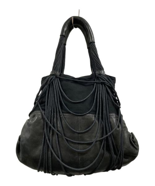 DIESEL（ディーゼル）DIESEL (ディーゼル) ロープレザートートバッグ ブラックの古着・服飾アイテム