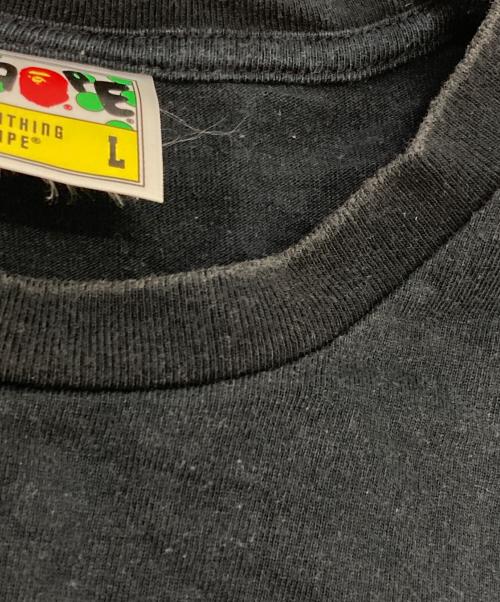 A BATHING APE（アベイシングエイプ）A BATHING APE (アベイシングエイプ) 両面ビッグロゴTシャツ ブラック サイズ:Ⅼの古着・服飾アイテム