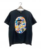A BATHING APEアベイシングエイプ）の古着「両面ビッグロゴTシャツ」｜ブラック