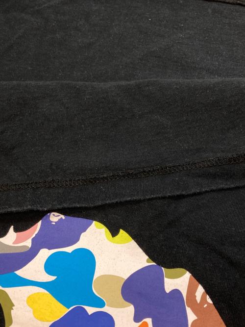 A BATHING APE（アベイシングエイプ）A BATHING APE (アベイシングエイプ) 両面ビッグロゴTシャツ ブラック サイズ:Ⅼの古着・服飾アイテム