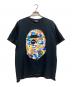 A BATHING APE（アベイシングエイプ）の古着「両面ビッグロゴTシャツ」｜ブラック