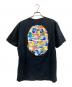 A BATHING APE (アベイシングエイプ) 両面ビッグロゴTシャツ ブラック サイズ:Ⅼ：9000円