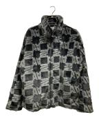 adidas Originalsアディダスオリジナル）の古着「総柄プリント ファージャケット」｜グレー