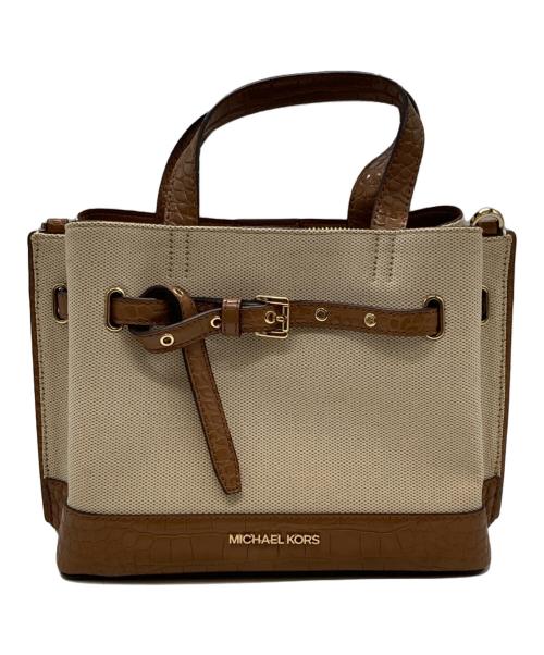 MICHAEL KORS（マイケルコース）MICHAEL KORS (マイケルコース) 2WAYショルダーバッグ ベージュの古着・服飾アイテム