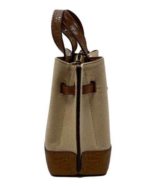 MICHAEL KORS（マイケルコース）MICHAEL KORS (マイケルコース) 2WAYショルダーバッグ ベージュの古着・服飾アイテム