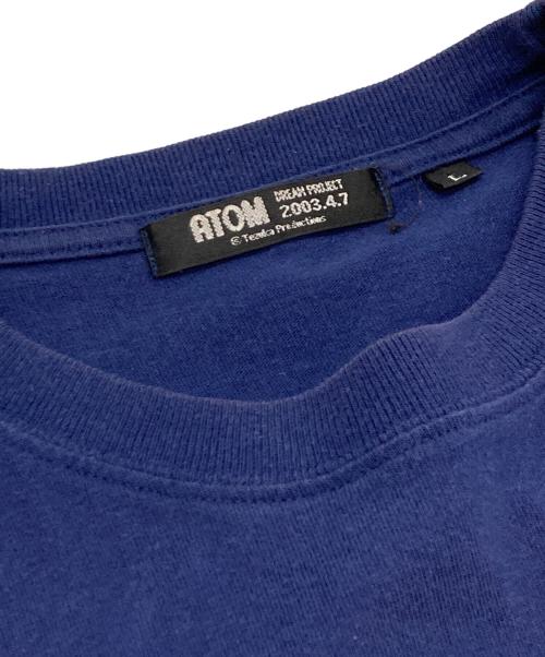 ATOM（アトム）ATOM (アトム) プリントTシャツ ネイビー サイズ:Lの古着・服飾アイテム