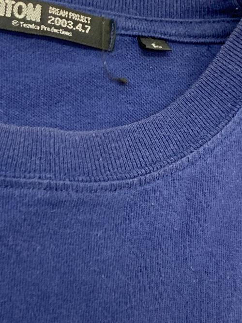 ATOM（アトム）ATOM (アトム) プリントTシャツ ネイビー サイズ:Lの古着・服飾アイテム