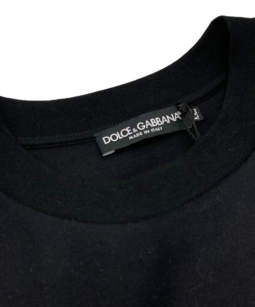 DOLCE & GABBANA（ドルチェ＆ガッバーナ）DOLCE & GABBANA (ドルチェ＆ガッバーナ) ロゴエンブロイダリーカットソー ブラック サイズ:XXSの古着・服飾アイテム