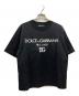 DOLCE & GABBANA（ドルチェ＆ガッバーナ）の古着「ロゴエンブロイダリーカットソー」｜ブラック