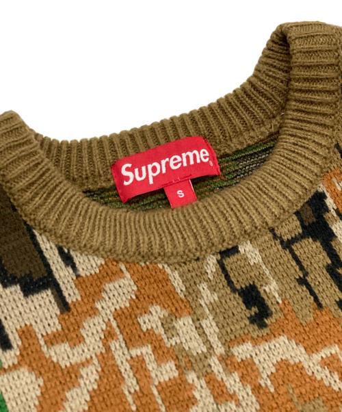 SUPREME（シュプリーム）SUPREME (シュプリーム) Trebark Camo Sweater アイボリー サイズ:Sの古着・服飾アイテム