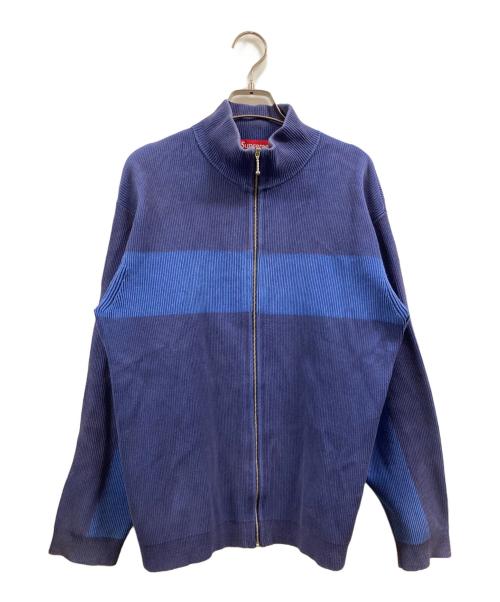 SUPREME（シュプリーム）SUPREME (シュプリーム) 2-Tone Ribbed Zip Up Sweater ブルー サイズ:Sの古着・服飾アイテム