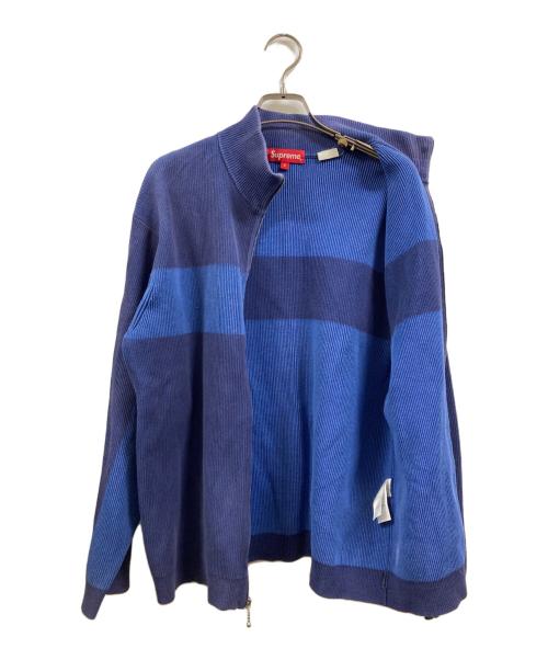 SUPREME（シュプリーム）SUPREME (シュプリーム) 2-Tone Ribbed Zip Up Sweater ブルー サイズ:Sの古着・服飾アイテム