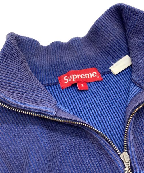 SUPREME（シュプリーム）SUPREME (シュプリーム) 2-Tone Ribbed Zip Up Sweater ブルー サイズ:Sの古着・服飾アイテム