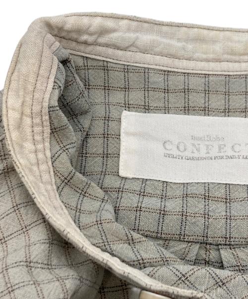 nestrobe confect（ネストローブ コンフェクト）nestrobe confect (ネストローブ コンフェクト) バンドカラーシャツ グレー サイズ:3の古着・服飾アイテム