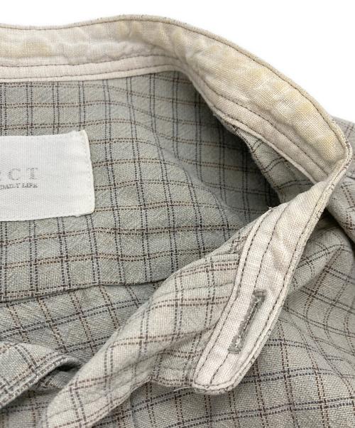nestrobe confect（ネストローブ コンフェクト）nestrobe confect (ネストローブ コンフェクト) バンドカラーシャツ グレー サイズ:3の古着・服飾アイテム
