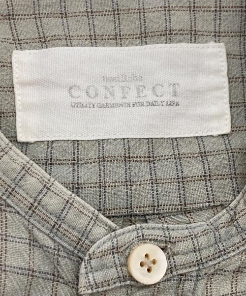 nestrobe confect（ネストローブ コンフェクト）nestrobe confect (ネストローブ コンフェクト) バンドカラーシャツ グレー サイズ:3の古着・服飾アイテム