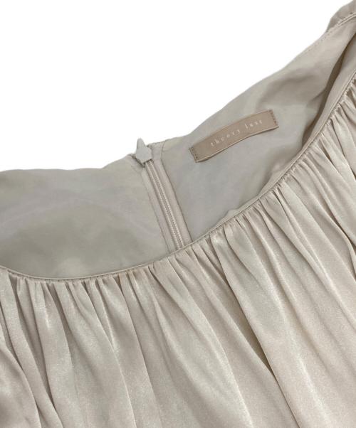 theory luxe（セオリーリュクス）theory luxe (セオリーリュクス) ドレープギャザーノースリーブブラウス ベージュ サイズ:38の古着・服飾アイテム