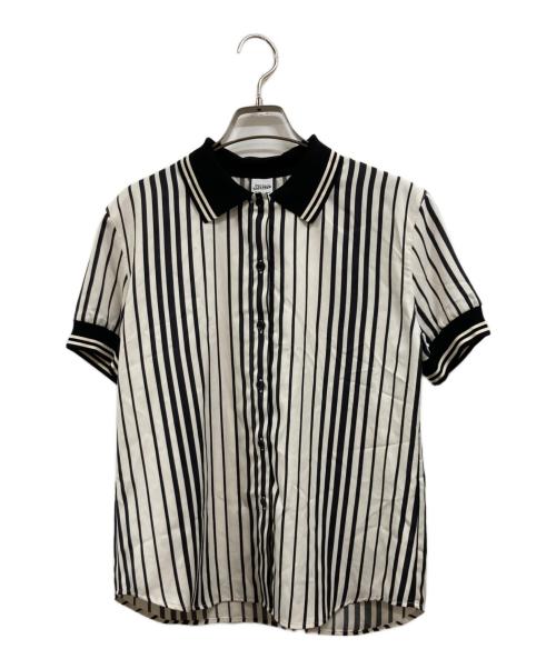 Jean Paul GAULTIER（ジャンポールゴルチェ）Jean Paul GAULTIER (ジャンポールゴルチェ) 半袖シャツ ブラック×ホワイト サイズ:40の古着・服飾アイテム