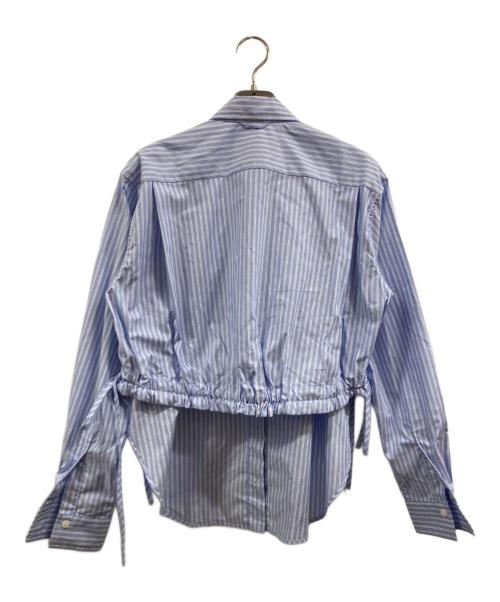 LITKOVSKA（リトコフスカヤ）LITKOVSKA (リトコフスカヤ) クロップドストライプシャツ ブルー サイズ:34の古着・服飾アイテム
