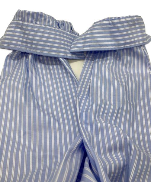 LITKOVSKA（リトコフスカヤ）LITKOVSKA (リトコフスカヤ) クロップドストライプシャツ ブルー サイズ:34の古着・服飾アイテム