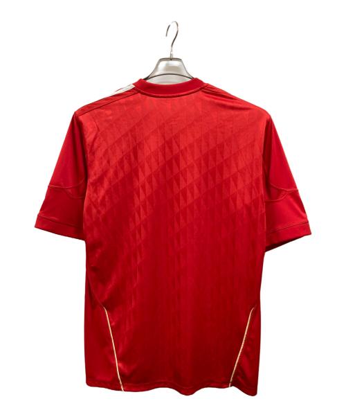 adidas（アディダス）adidas (アディダス) ゲームシャツ レッド サイズ:XLの古着・服飾アイテム