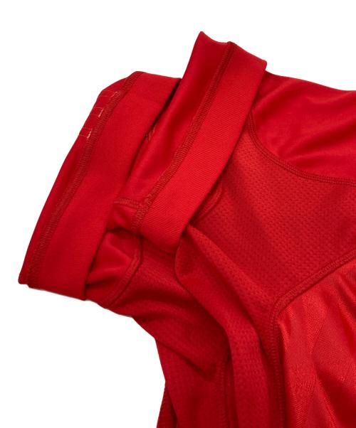 adidas（アディダス）adidas (アディダス) ゲームシャツ レッド サイズ:XLの古着・服飾アイテム