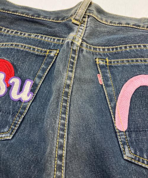 EVISU（エヴィス）EVISU (エヴィス) DONNAデニムパンツ ブルー サイズ:78.5cm (W31)の古着・服飾アイテム