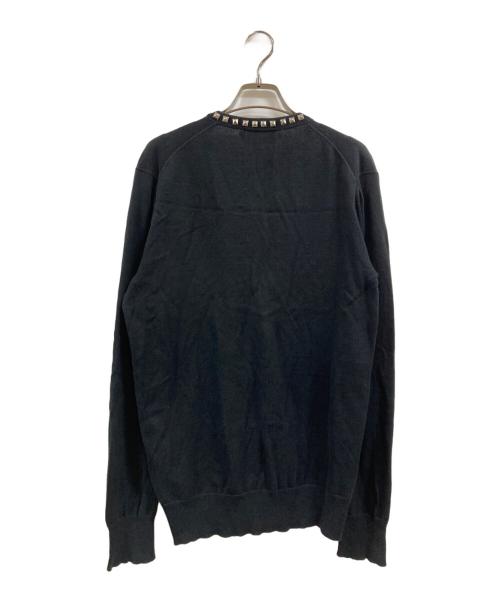 Hysteric Glamour（ヒステリックグラマー）Hysteric Glamour (ヒステリックグラマー) スタッズカーディガン ブラック サイズ:Sの古着・服飾アイテム