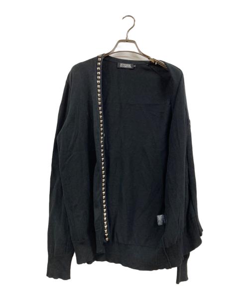 Hysteric Glamour（ヒステリックグラマー）Hysteric Glamour (ヒステリックグラマー) スタッズカーディガン ブラック サイズ:Sの古着・服飾アイテム