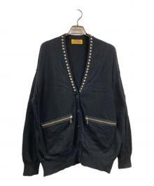 Hysteric Glamour（ヒステリックグラマー）の古着「スタッズ カーディガン」｜ブラック