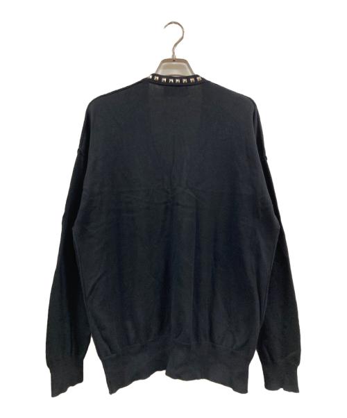 Hysteric Glamour（ヒステリックグラマー）Hysteric Glamour (ヒステリックグラマー) スタッズ カーディガン ブラック サイズ:FREEの古着・服飾アイテム