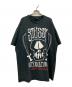 stussy（ステューシー）の古着「スカルプリントTシャツ」｜ブラック
