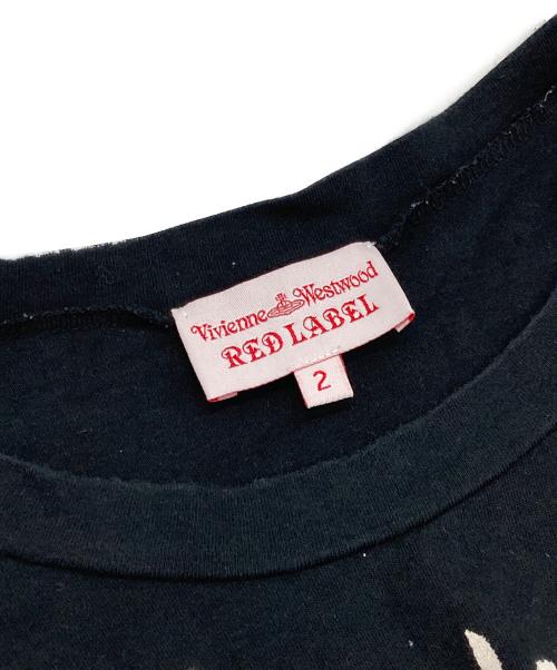 Vivienne Westwood RED LABEL（ヴィヴィアンウエストウッドレッドレーベル）Vivienne Westwood RED LABEL (ヴィヴィアンウエストウッドレッドレーベル) キスミーキティTシャツ ブラック サイズ:2の古着・服飾アイテム
