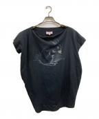Vivienne Westwood RED LABELヴィヴィアンウエストウッドレッドレーベル）の古着「ウサギ×オーブ刺繍 Tシャツ」｜ブラック