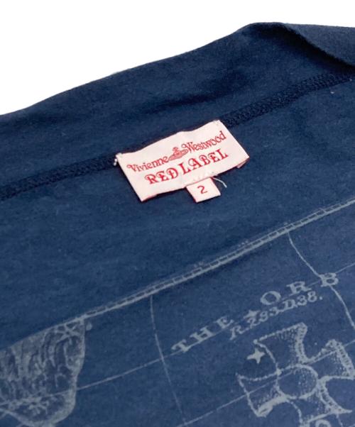 Vivienne Westwood RED LABEL（ヴィヴィアンウエストウッドレッドレーベル）Vivienne Westwood RED LABEL (ヴィヴィアンウエストウッドレッドレーベル) 星座モチーフ半袖カットソー ネイビー サイズ:2の古着・服飾アイテム