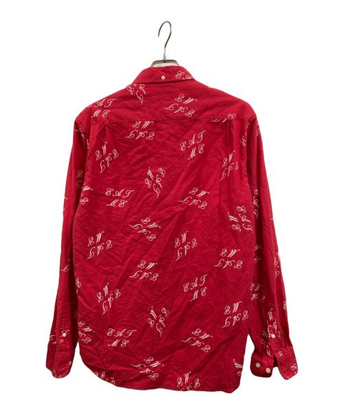 SUPREME（シュプリーム）Supreme (シュプリーム) Eat Meボタンダウンシャツ レッド サイズ:Mの古着・服飾アイテム