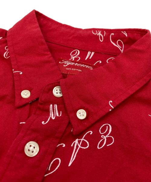 SUPREME（シュプリーム）Supreme (シュプリーム) Eat Meボタンダウンシャツ レッド サイズ:Mの古着・服飾アイテム