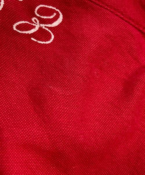 SUPREME（シュプリーム）Supreme (シュプリーム) Eat Meボタンダウンシャツ レッド サイズ:Mの古着・服飾アイテム
