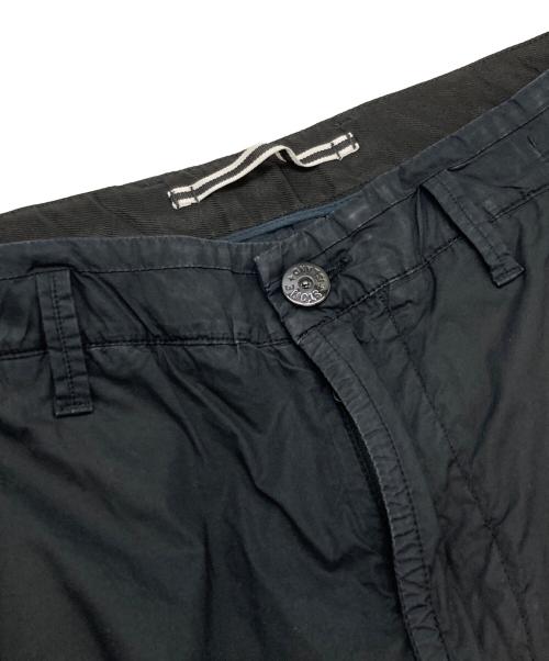 STONE ISLAND（ストーンアイランド）STONE ISLAND (ストーンアイランド) ガーメントダイ テーパード カーゴパンツ ブラック サイズ:W34の古着・服飾アイテム