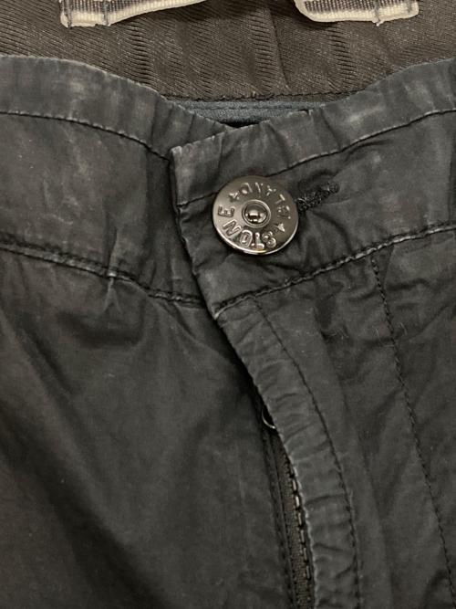 STONE ISLAND（ストーンアイランド）STONE ISLAND (ストーンアイランド) ガーメントダイ テーパード カーゴパンツ ブラック サイズ:W34の古着・服飾アイテム