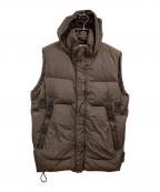 STONE ISLANDストーンアイランド）の古着「ガーメントダイナイロンレップスダウンベスト」｜ブラウン