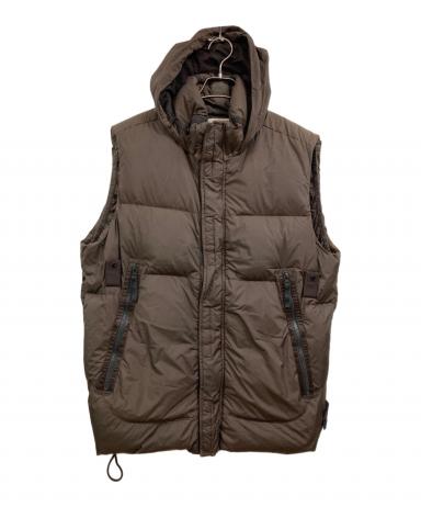 STONE  ブラウン ダウンベスト 中古・古着通販】STONE ISLAND (ストーンアイランド) ガーメントダイ