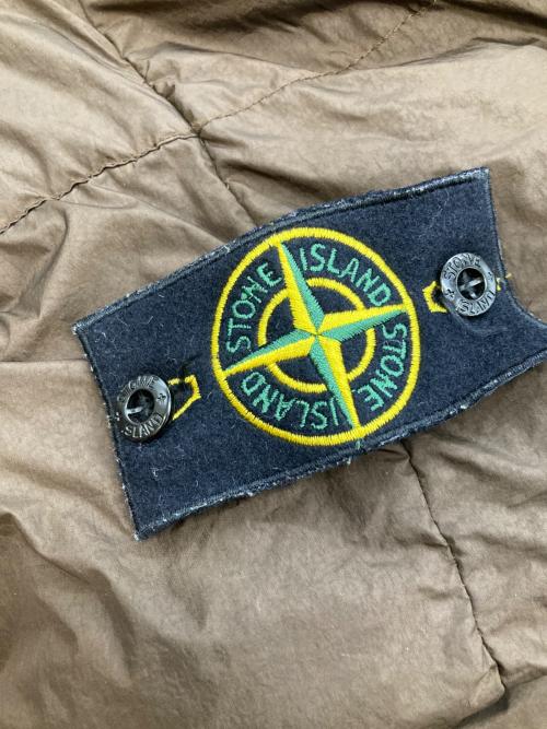 STONE ISLAND（ストーンアイランド）STONE ISLAND (ストーンアイランド) ガーメントダイナイロンレップスダウンベスト ブラウン サイズ:Lの古着・服飾アイテム
