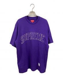 SUPREME（シュプリーム）の古着「SKETCH EMBROIDERED S/S TOP」｜パープル
